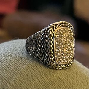 Premier Designs Encrusted Statement Ring Size 6.5